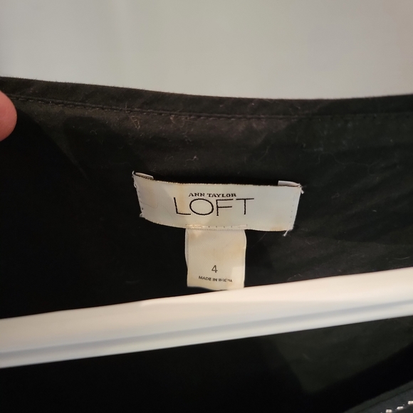 Loft dress, size 4, dark navy and white color - Picture 2 of 4